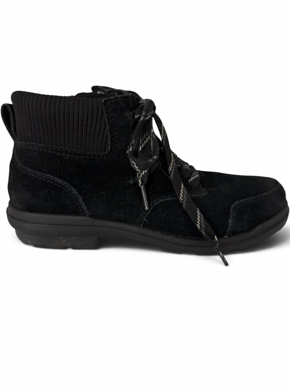 UGG Black Hapsburg Lace Waterproof Suede Ankle Boots size 8.5